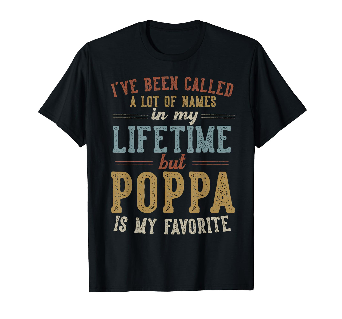 Poppa Is My Favorite Name - Father's Day Poppa T-Shirt