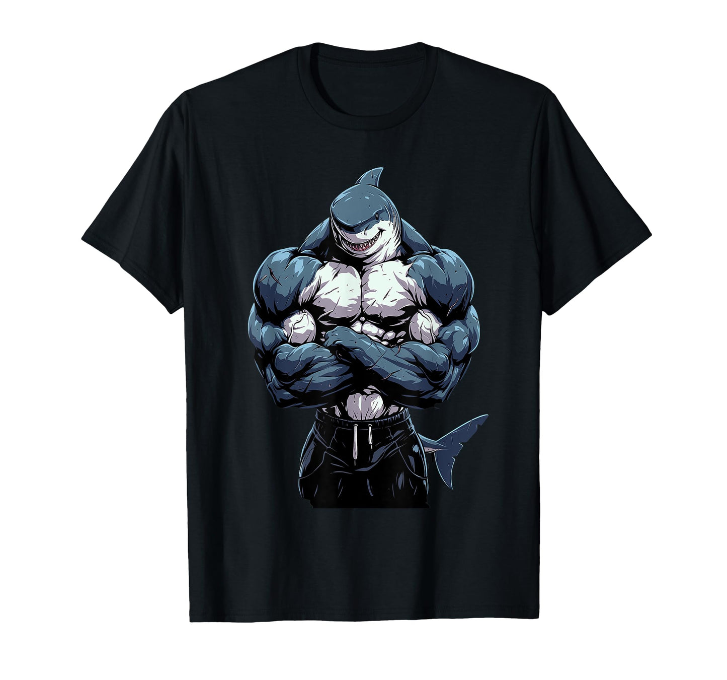 Body Builder Shark With Muscles T-Shirt