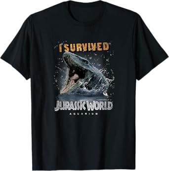 Jurassic World Mosasaurus I Survived Jurassic Aquarium T-Shirt