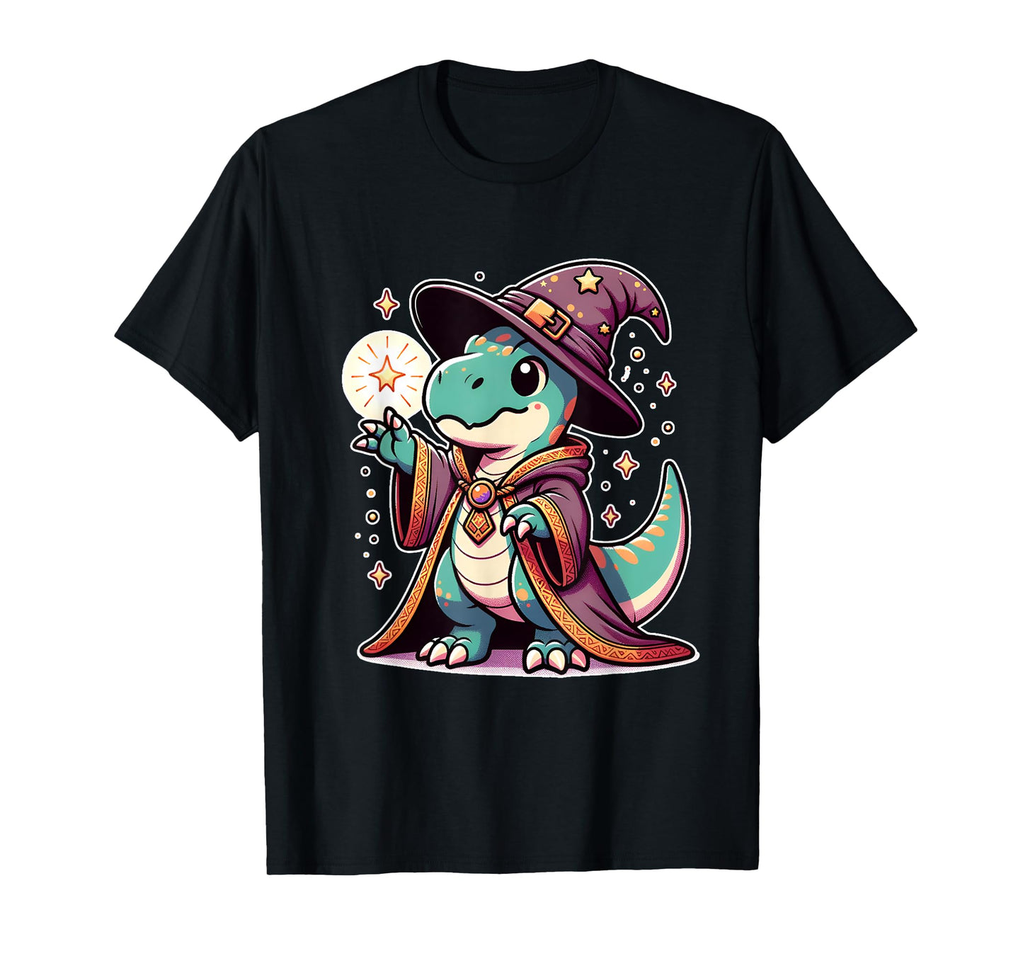 Halloween wizard funny dinosaur T-Shirt
