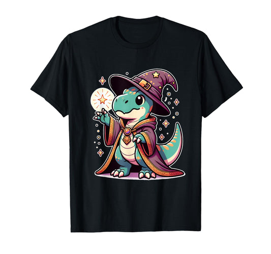 Halloween wizard funny dinosaur T-Shirt
