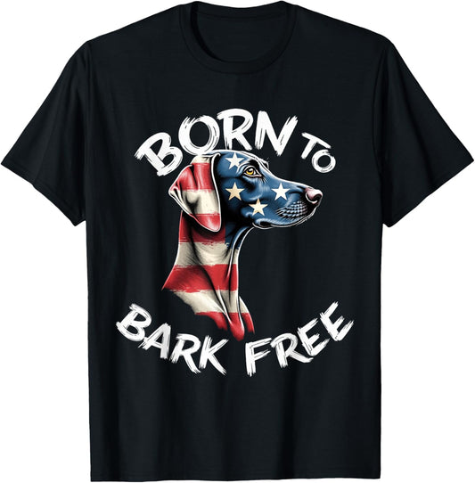 Funny Pointer Dog Vintage German Shorthaired American Flag T-shirt