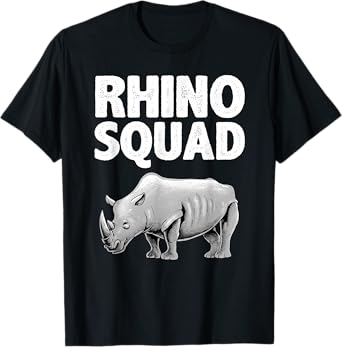 Funny Rhino Art For Men Women Kids Toddler Rhino Lover T-Shirt