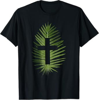 Palm Sunday Christian Palm Leaf Cross Men Women Kids T-Shirt