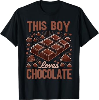Chocolate | Dessert | This Boy Loves Chocolate T-Shirt