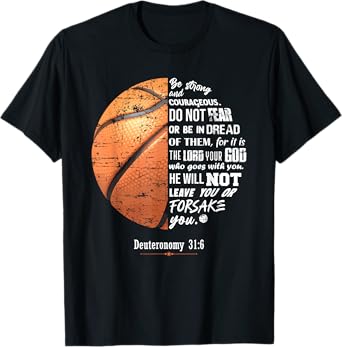 Christian Basketball Deuteronomy Bible Basketball T-Shirt