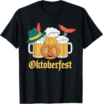 Oktoberfest Beer Pretzel Bavarian Beer Festival T-Shirt