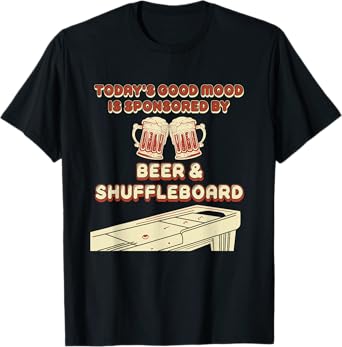 Shuffleboard Player Beer T-Shirt
