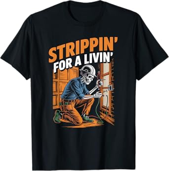 Trippin' For A Livin' Funny Skeleton Electrician Lover T-Shirt