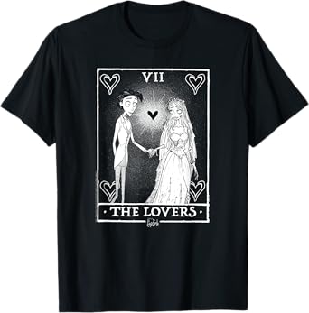 Corpse Bride The Lovers Tarot Card Victor and Bride Movie T-Shirt