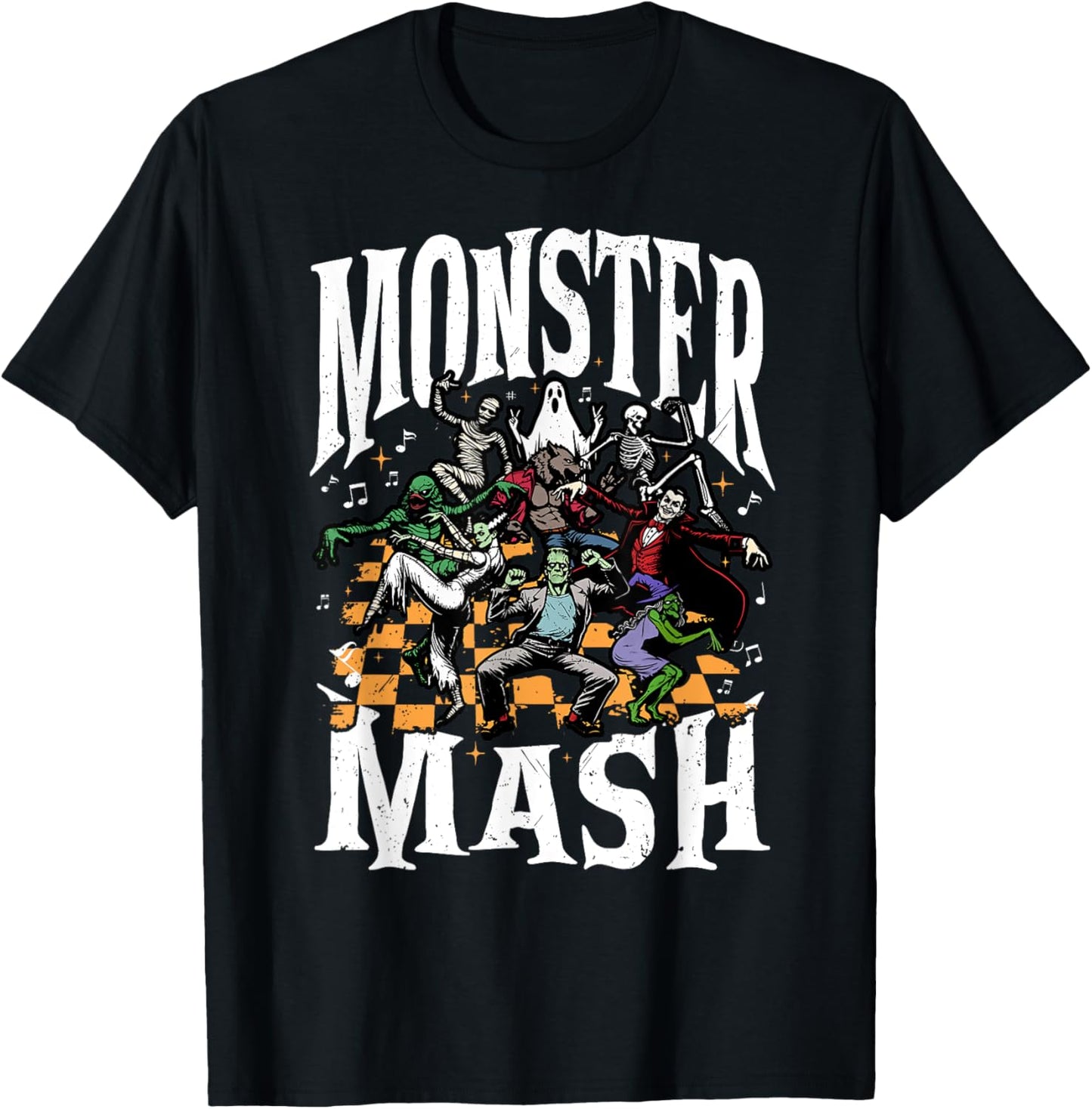 Monster Mash Funny Halloween Spooky Season Trick Or Treat T-Shirt