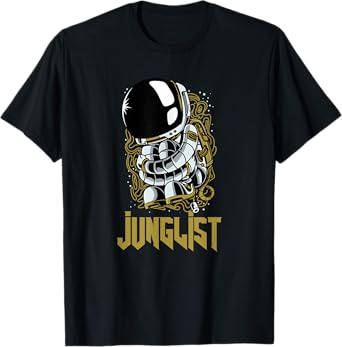 Junglist Spaceman174 BPM DnB Music Liquid EDM Drum And Bass T-Shirt