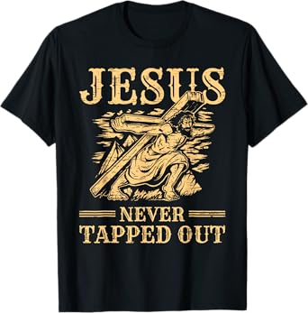 Easter Jesus never Tapped out Resurrection Sunday Rabbit T-Shirt