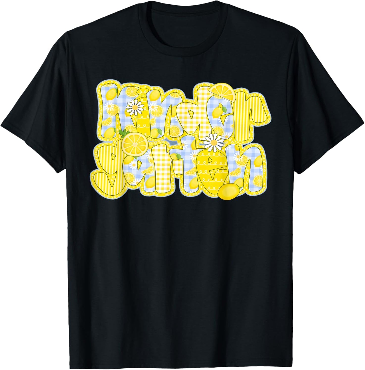 Lemon Floral Kindergarten Teacher Summer First Day Tee by TeeBrew