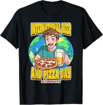 International Beer and Pizza Day October 9th T-Shirt