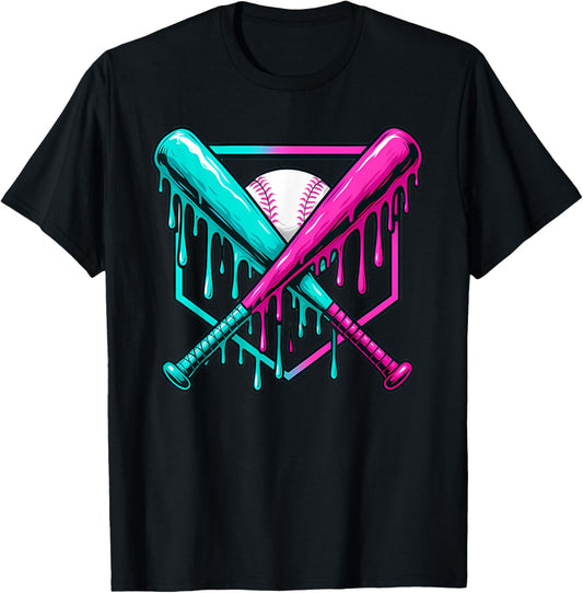 Baseball Drip Boys Ice Cream drip gifts for Men Women Kids T-Shirt