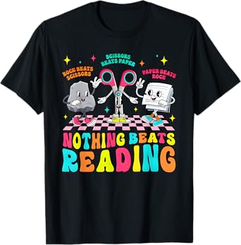 Nothing Beats Reading Book Librarian Across America Kids T-Shirt
