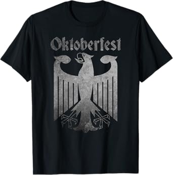 Oktoberfest Deutschland German Eagle Coat of Arms Vintage T-Shirt