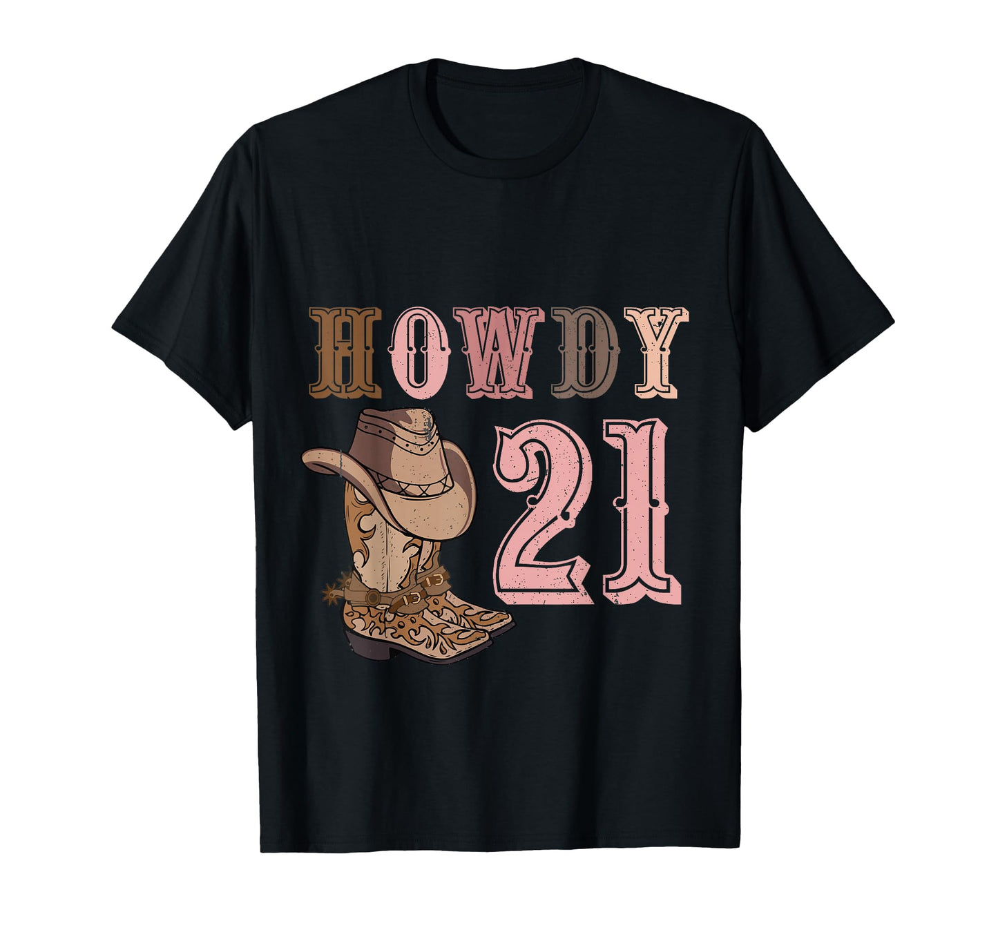 21st Birthday Howdy Birthday 2024 Western 21st Birthday T-Shirt