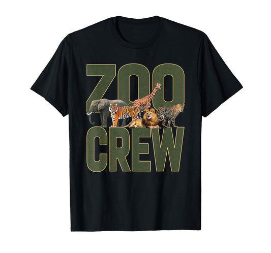 Zoo Crew Safari Animals Wildlife Animal Wild Men Women Kids T-Shirt