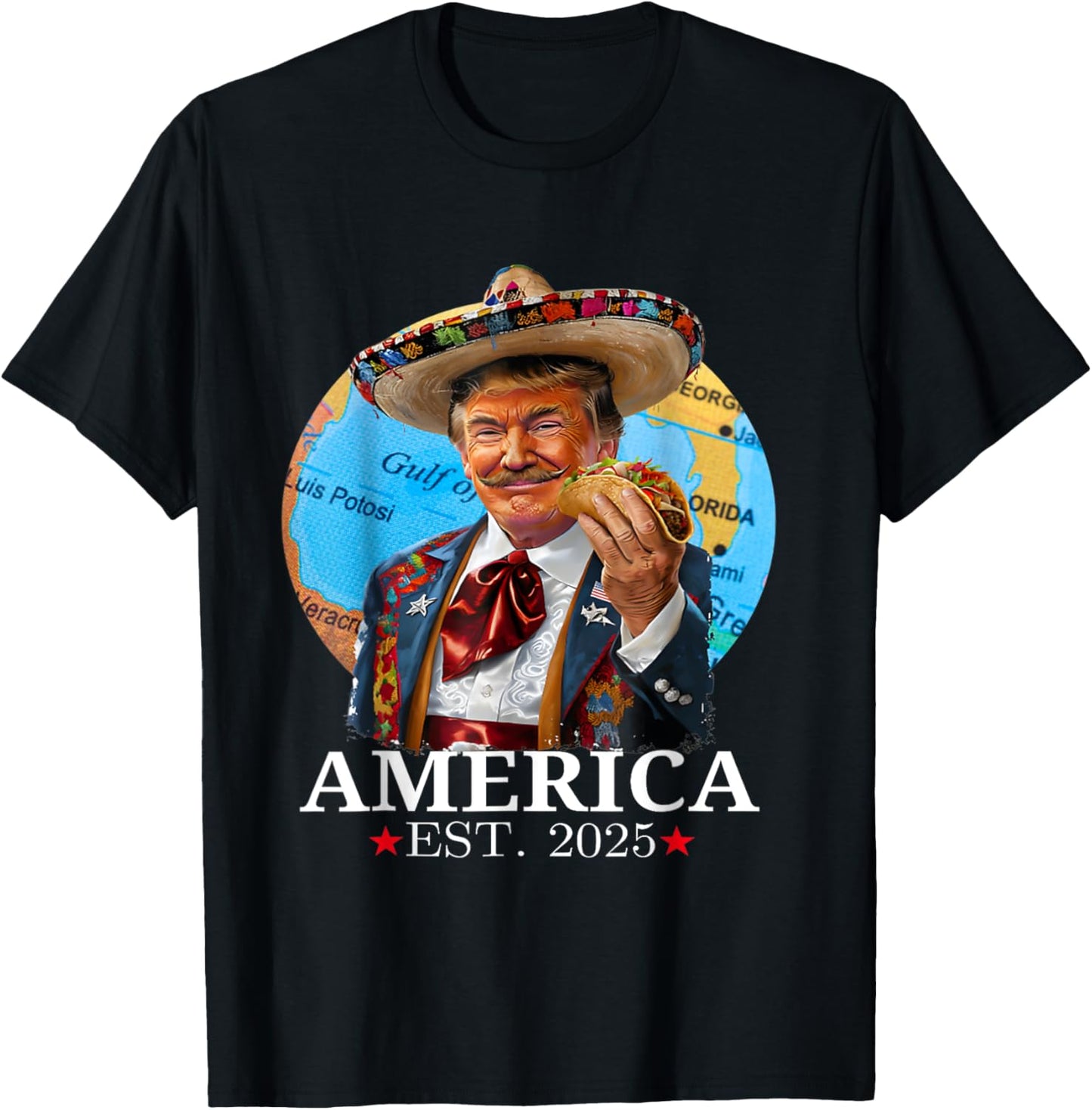 America Est 2025 Retro Vintage Beach Tee T-Shirt