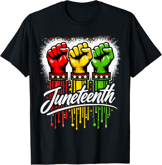 Juneteenth 1865 Freedom Day African June 19th Men Women Kids T-Shirt