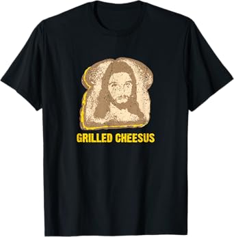 Vintage Grilled Cheesus Jesus Religious Bible Verse T-Shirt