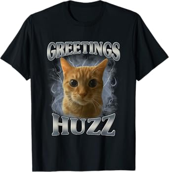 Gen Alpha Humor Cat Lollipop Funny Greetings Huzz Meme T-Shirt