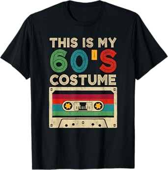 This Is My 60's Costume Funny Halloween 1960s Party Retro T-Shirt