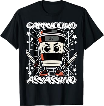 Cappuccino-Assassino Italian-Brainrot Coffee Assassin Meme T-Shirt