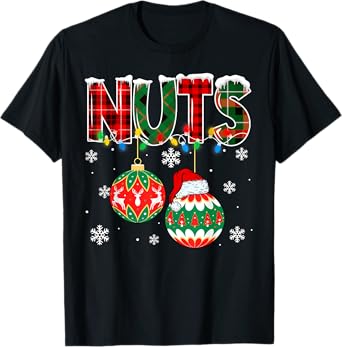Christmas Couples Chestnuts Matching Family Funny Chest Nuts T-Shirt