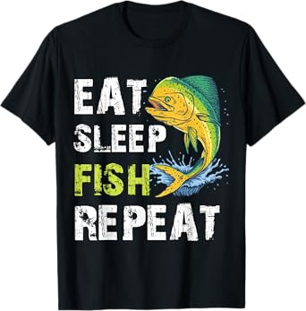Eat Sleep Fish Repeat T-Shirt