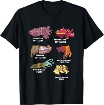 Cuttlefish Species Marine Biology Sepia Octopus Cuttlefish T-Shirt