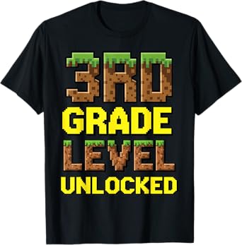 First Day of 3rd Grade Level Unlocked Back to School for Boy T-Shirt