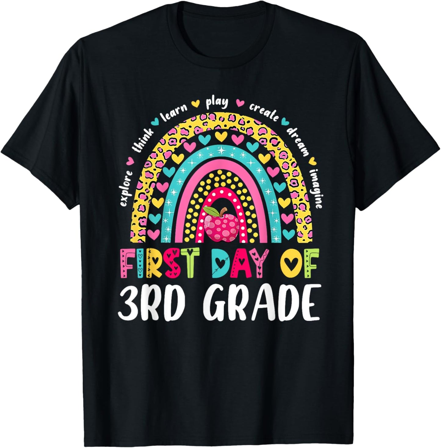 Groovy 3rd Grade Back To School First Day Of Third Grade T-shirt by TeeBrew