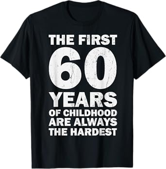 Vintage 60th Birthday Decorations Men Gag Funny 60 Birthday T-Shirt