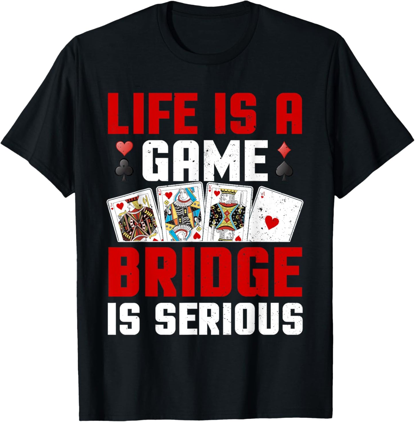 Cool Bridge Player Art For Men Women Bridge Card Game Bridge T-Shirt