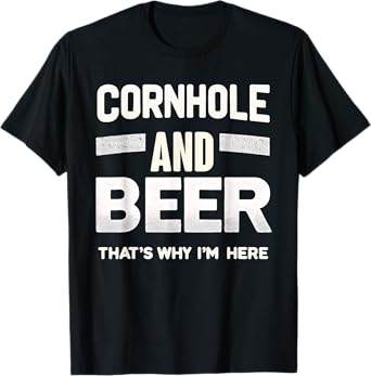Cornhole and Beer Lawn Game Sport Cornhole Players T-Shirt
