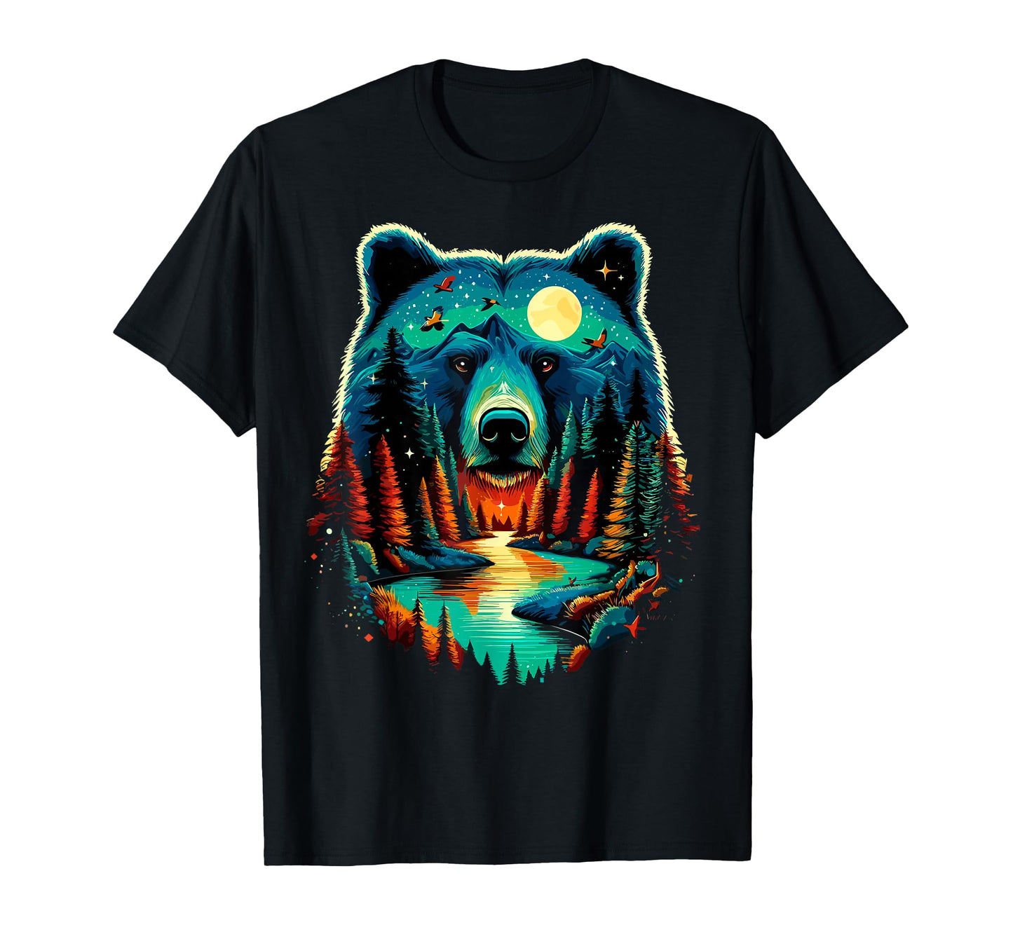 Forest Bear Wildlife Animal Nature Camping T-Shirt