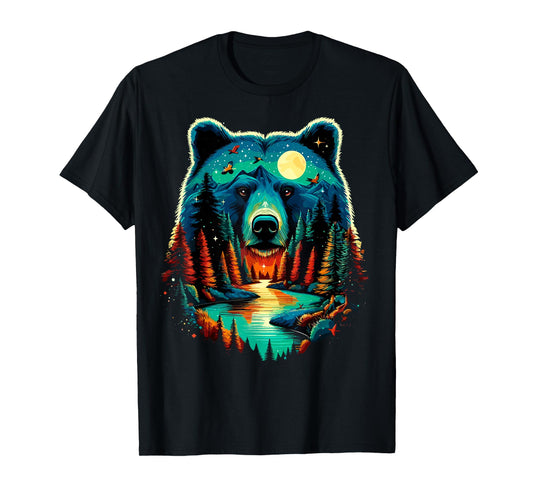 Forest Bear Wildlife Animal Nature Camping T-Shirt