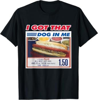 Retro Vintage I Got That Dog In Me Funny Hotdog Men Women T-Shirt