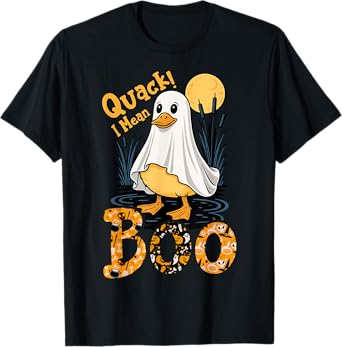 Quack I Mean Boo Duck Trick or Treat Spooky Halloween Party T-Shirt