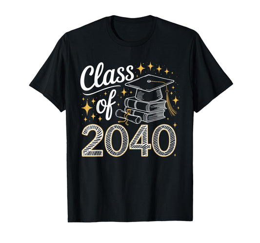 Class of 2040 First Day of Kindergarten Graduation Humor T-Shirt