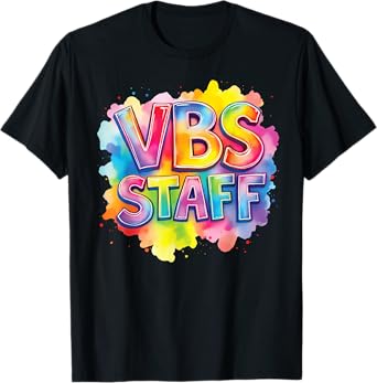 VBS Staff Tie Dye Colorful Vacation Bible School Christian T-Shirt