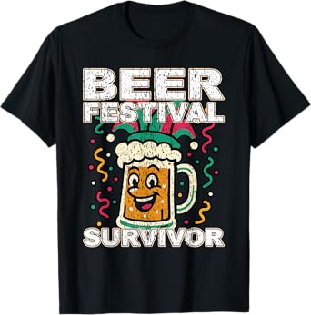 Beer Festival Survivor Autumn Lager ale October Festivals T-Shirt