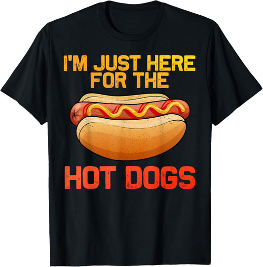 Funny Hot Dog Art For Men Women Kids Hot Dog Stand Hot Dog T-Shirt