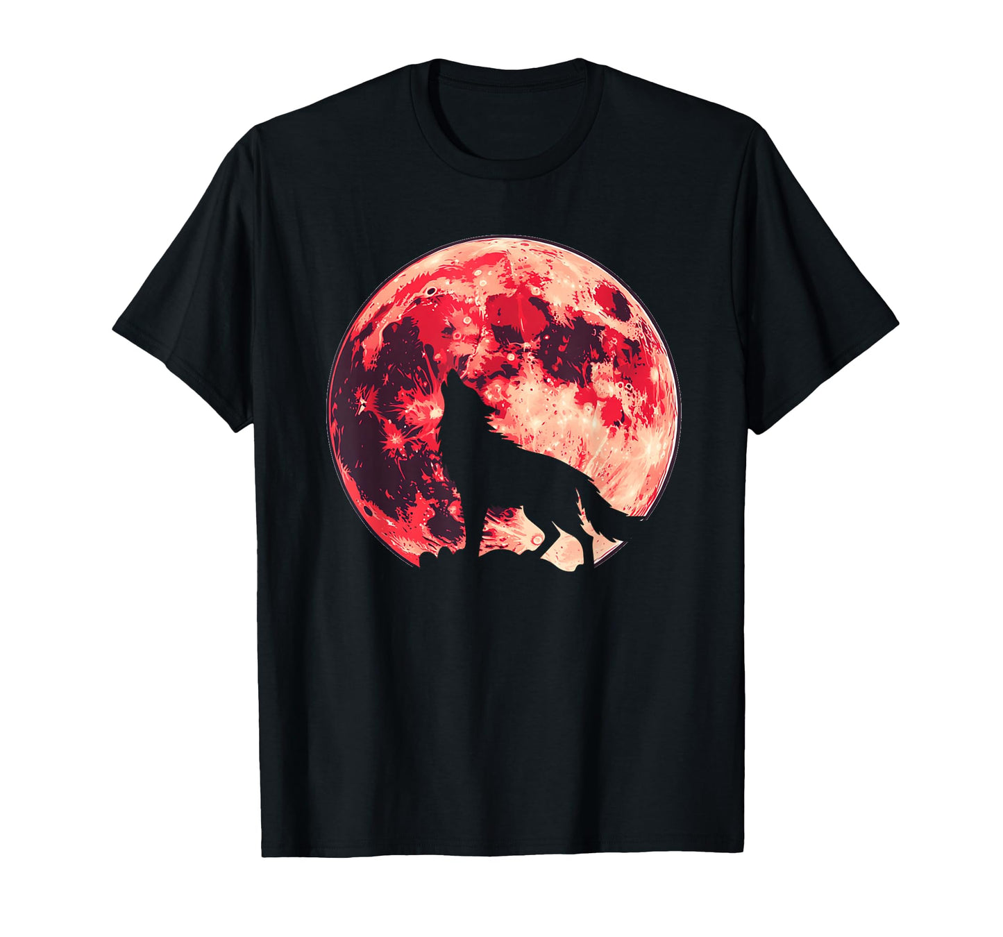 Wolf Howling at The Moon Wolf Wildlife Lovers T-Shirt