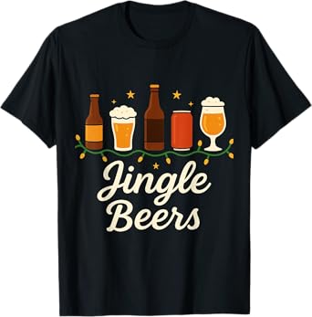 Jingle Beers Funny Christmas T-Shirt T-Shirt