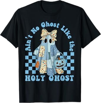 Groovy Aint No Ghost Like The Holy Ghost Christian Halloween T-Shirt
