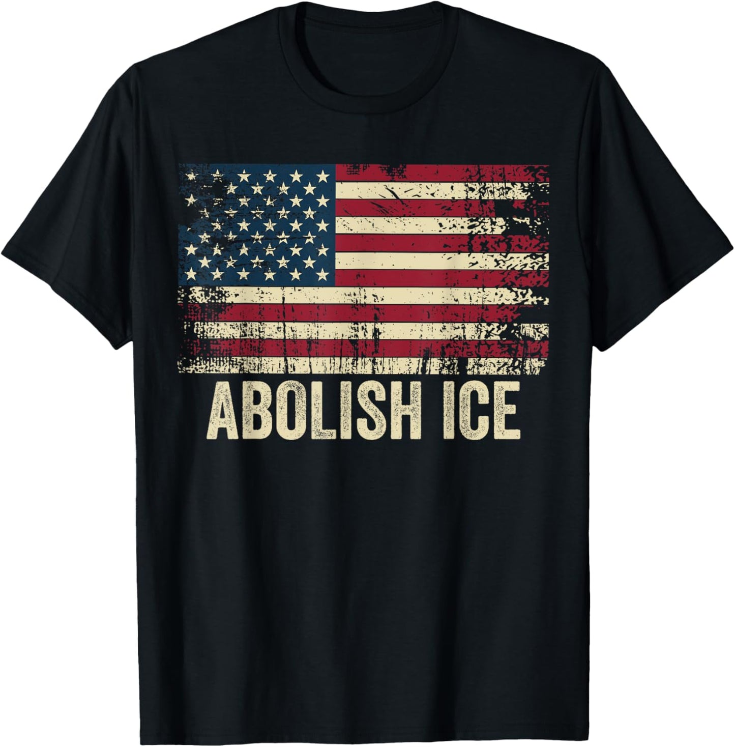 Abolish Ice Protest US Flag Resistance Rally T-Shirt